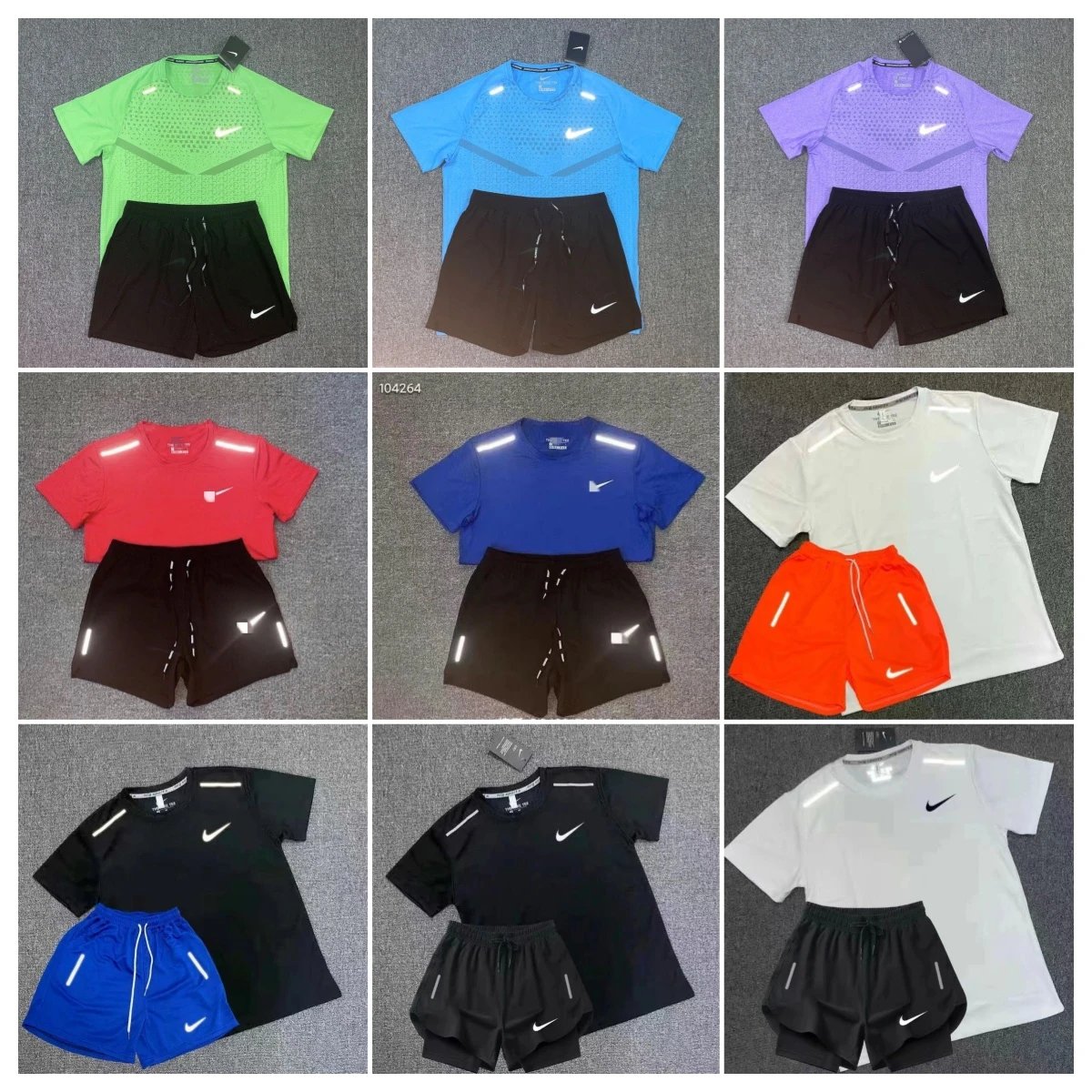 NK-Style Summer Tee & Shorts Set