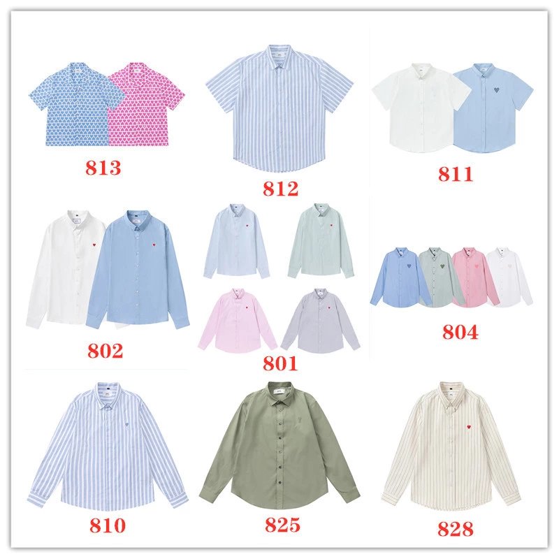 Ami-Style Button-Up Shirt
