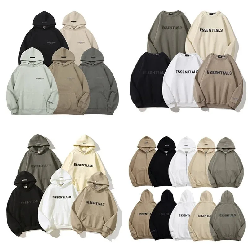 Essentials-Style Fleece Hoodie