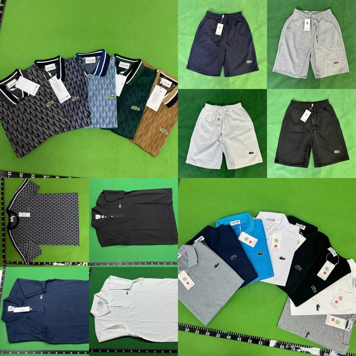 Croc-Style Polo and Shorts Set