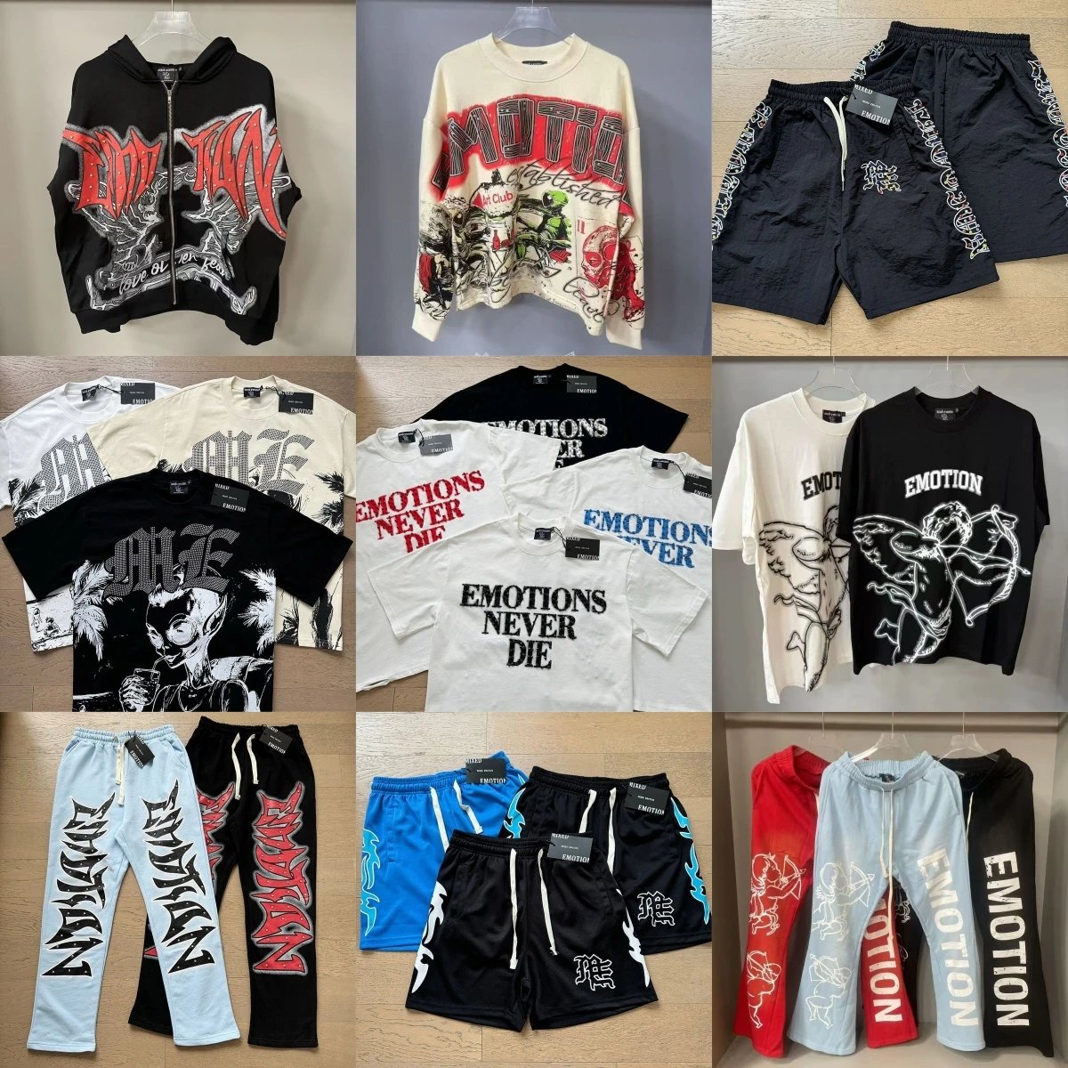 Street Print Hoodie and Jacket Mix