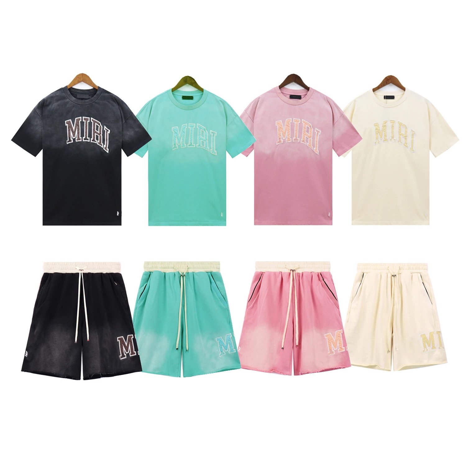 Washed Vintage Tee and Shorts Set