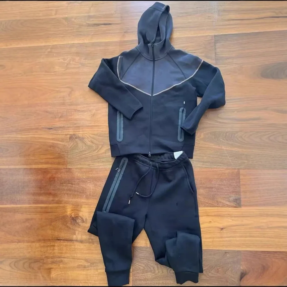 Nike Tech Fleece-Style Navy Tracksuit