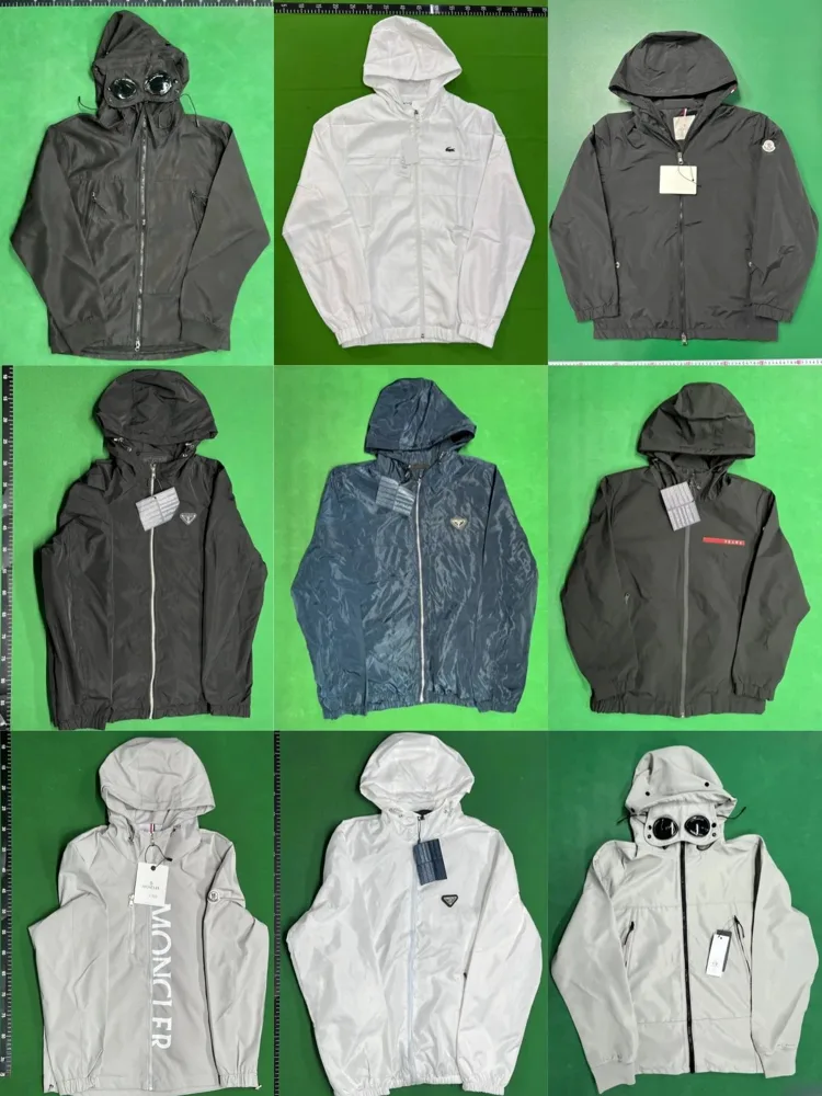Moncler-Style Hooded Windbreaker Collection