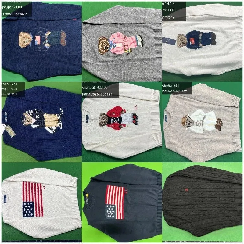 Polo Bear-Style Cardigan & Sweater
